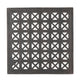 Outdoor Side Table, Open Cut Out, 18'' Bronze Metal Finish