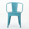 Rune Outdoor Round Bistro Table Set, 2 Chair, Teal Iron