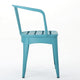 Rune Outdoor Round Bistro Table Set, 2 Chair, Teal Iron