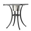 Outdoor Bistro Square Table with Built-In Ice Bucket 21 Inch Copper BM323910