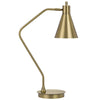 Sty 24 Inch Task Table Lamp Swivel Brass Shade Angled Thin Metal Pole BM323941