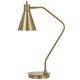 Sty 24 Inch Task Table Lamp, Swivel Brass Shade Angled Thin Metal Pole