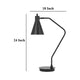 Sty 24 Inch Task Table Lamp Swivel Gray Shade Angled Thin Metal Pole BM323942
