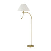 Ashy 68 Inch Task Floor Lamp Gooseneck LED White Shade Gold Arc Pole BM323943