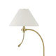 Ashy 68 Inch Task Floor Lamp Gooseneck LED White Shade Gold Arc Pole BM323943