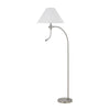 Ashy 68 Inch Floor Lamp Gooseneck LED White Shade Bronze Arc Pole BM323944