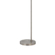 Ashy 68" Floor Lamp, Gooseneck LED, White Shade, Bright Silver Arc Pole by Casagear Home