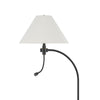 Ashy 68 Inch Floor Lamp Gooseneck LED White Shade Brass Arc Pole BM323945