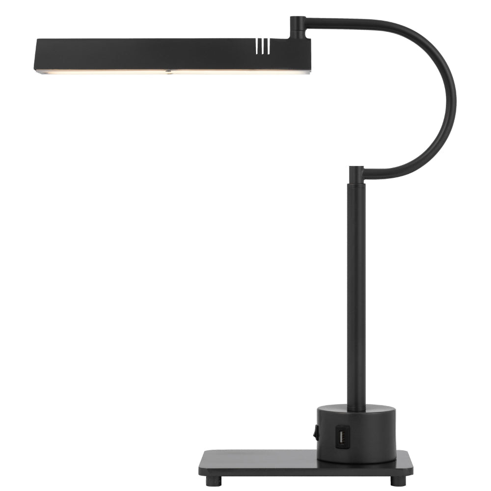 Hoso 18 Inch Desk Lamp, 2 USB Ports, AdjusDesk Brass Metal Frame