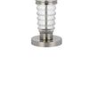 Maci 29 Inch Table Lamp Accent Crackled Clear Glass White Drum Shade BM323950
