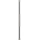 Siu 60 Inch Floor Lamp Chrome Metal Pole w Finial Tip White Shade BM323952