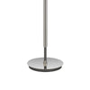 Siu 60 Inch Floor Lamp Chrome Metal Pole w Finial Tip White Shade BM323952
