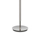 Siu 60 Inch Floor Lamp Chrome Metal Pole w Finial Tip White Shade BM323952