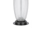 Leno 32 Inch Table Lamp Leaf Pattern Clear Glass Base Beige Shade BM323957