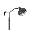 Loga 56 Inch Floor Lamp with Adjustable Cage Style Shade Black Iron BM323962