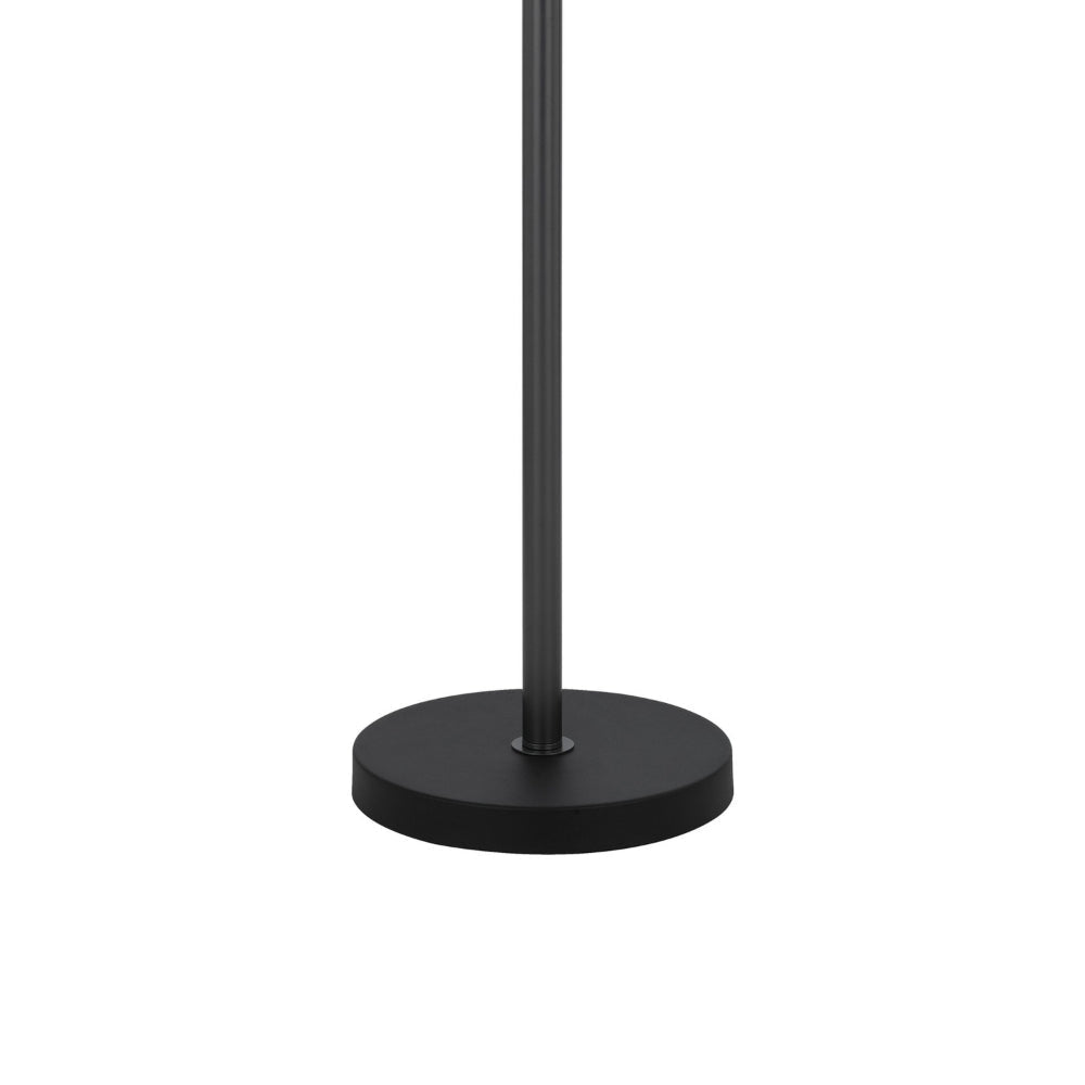 Loga 56 Inch Floor Lamp with Adjustable Cage Style Shade Black Iron BM323962