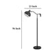 Loga 56 Inch Floor Lamp with Adjustable Cage Style Shade Black Iron BM323962