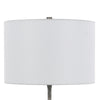 Myra Table Lamp Set of 2 Fluted Accent Glass Base White Fabric Shade BM323963