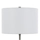 Myra Table Lamp Set of 2 Fluted Accent Glass Base White Fabric Shade BM323963