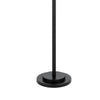 Lany 73 Inch Floor Lamp 3 Hanging Lantern Style Shades Black Iron BM323964