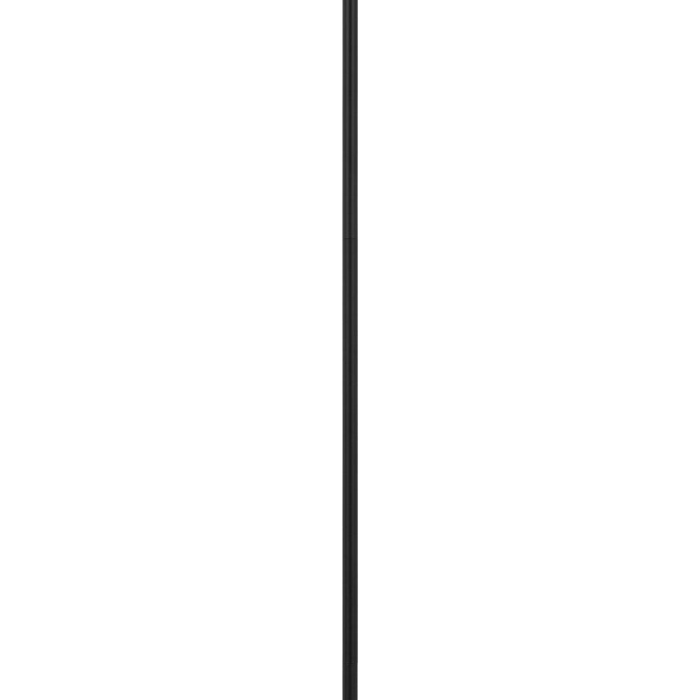 Plue 63 Inch Floor Lamp Black Pole w Round Base Cork Drum Shade BM323968