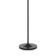 Tomi 63 Inch Floor Lamp Double Swing Arm Bronze Metal White Shade BM323972