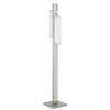 Mora Floor Lamp w Dimmer Switch, 2 Ports, Dual LED, Chrome 61 Inch