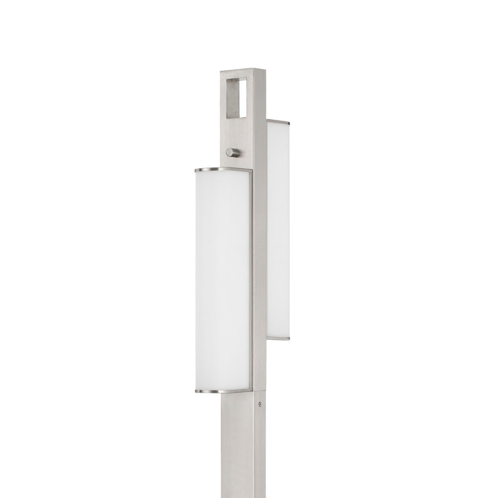 Mora Floor Lamp w Dimmer Switch 2 Ports Dual LED Chrome 61 Inch BM323984