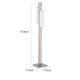 Mora Floor Lamp w Dimmer Switch 2 Ports Dual LED Chrome 61 Inch BM323984