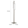 Mora Floor Lamp w Dimmer Switch, 2 Ports, Dual LED, Chrome 61 Inch