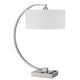 Fory Table Lamp 2 Outlets 1 USB Port Curved Chrome Steel 26 Inch BM323987