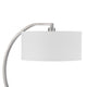 Fory Table Lamp 2 Outlets 1 USB Port Curved Chrome Steel 26 Inch BM323987
