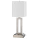Arny Table Lamp 1 Outlet 2 USB Slim Cutout Steel Base 24 Inch BM323989