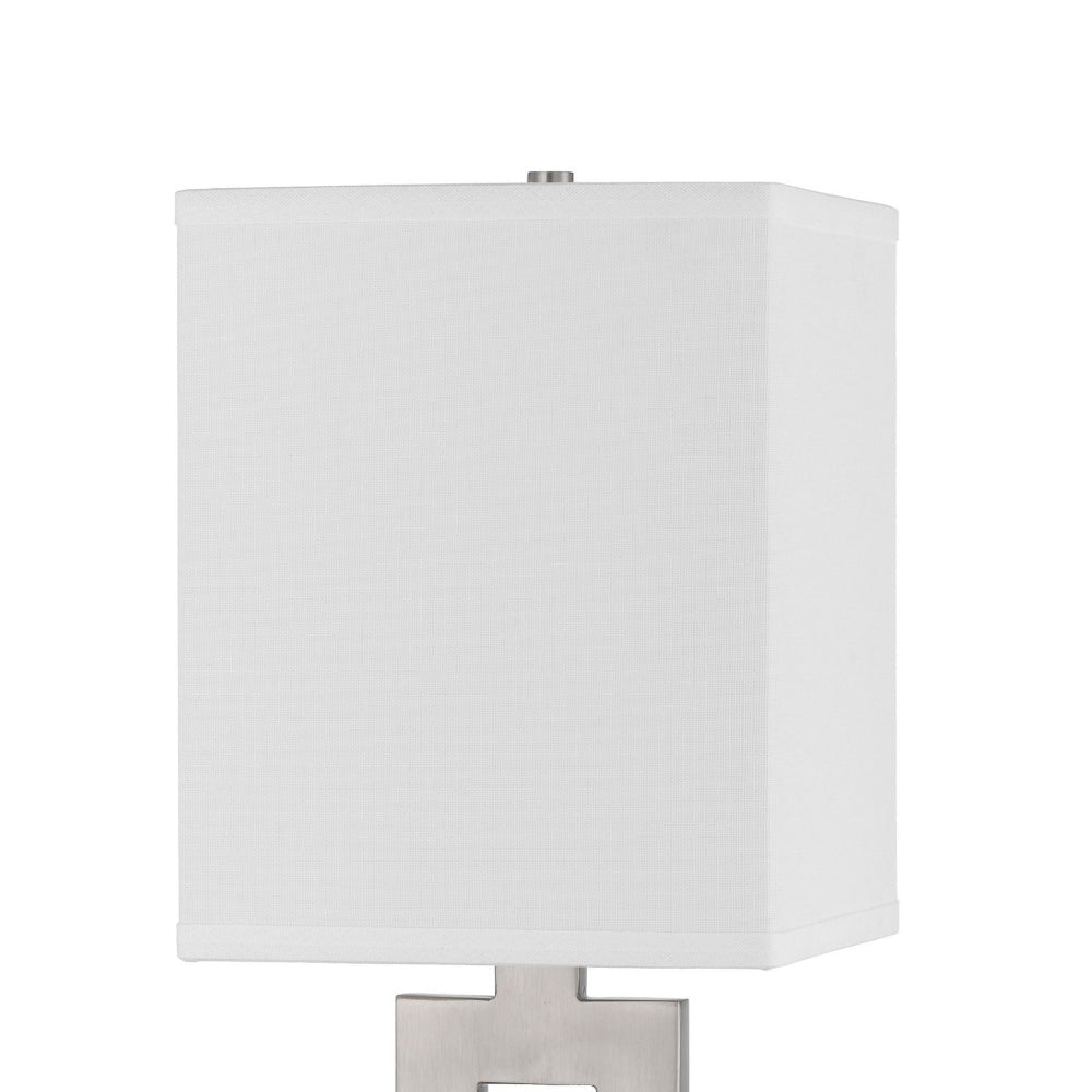 Arny Table Lamp 1 Outlet 2 USB Slim Cutout Steel Base 24 Inch BM323989