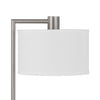 Ano Table Lamp 2 Outlets 1 USB White Shade Chrome Metal 22 Inch BM323990