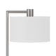 Ano Table Lamp 2 Outlets 1 USB White Shade Chrome Metal 22 Inch BM323990