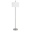 Ano Floor Lamp Slim Frame White Drum Shade Chrome Metal 67 Inch BM323991