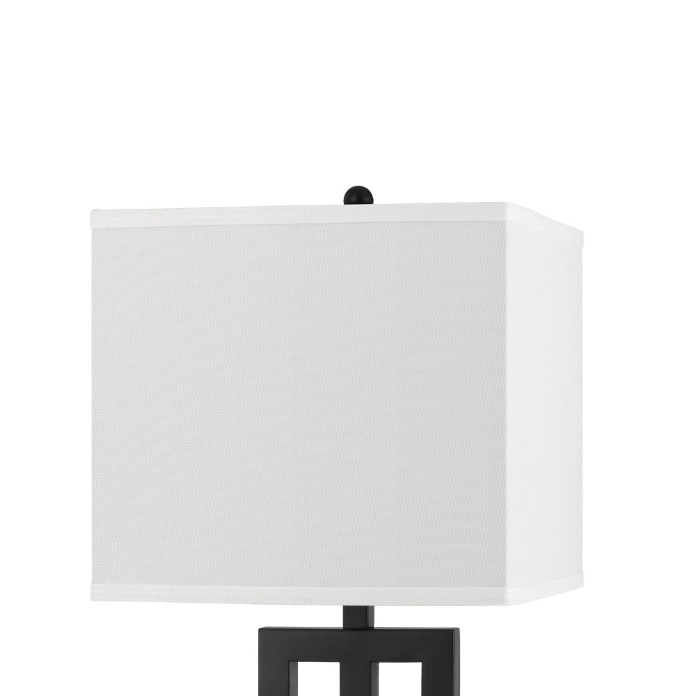 Haney Table Lamp 1 Outlet USB Port Bronze Slim Keyhole Base 30 Inch BM323992