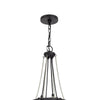Lima 22 Inch Chandelier w 4 Light Bulbs Black Metal Cage Design BM323998