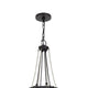 Lima 22 Inch Chandelier w 4 Light Bulbs Black Metal Cage Design BM323998