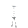 Wehy 30 Inch Chandelier w Canopy Chrome Metal Candelabra Design BM324002