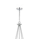 Wehy 30 Inch Chandelier w Canopy Chrome Metal Candelabra Design BM324002