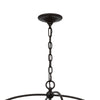 Acia 26 Inch Chandelier Classic Round Organza Shade Wood Metal BM324007