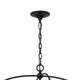 Acia 26 Inch Chandelier Classic Round Organza Shade Wood Metal BM324007