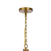 Shefy 18 Inch Chandelier Locked Ring Candelabra Design Brass Metal BM324011