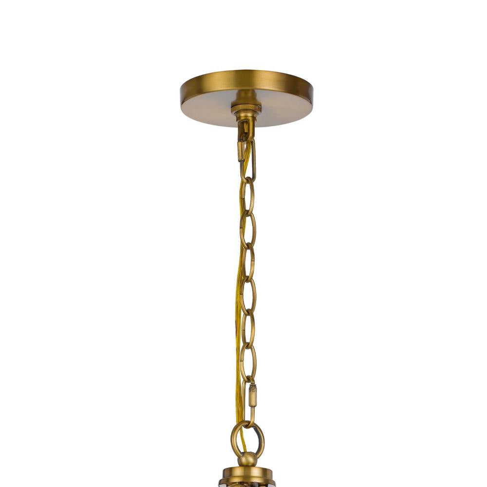 Shefy 18 Inch Chandelier Locked Ring Candelabra Design Brass Metal BM324011