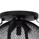 Monty 16 Inch Semi Flush Ceiling Mount Light Fixture Black Mesh Shade BM324015