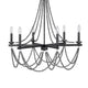 Tura 30 Inch Chandelier Classic Chrome Beaded Candelabra Design BM324016