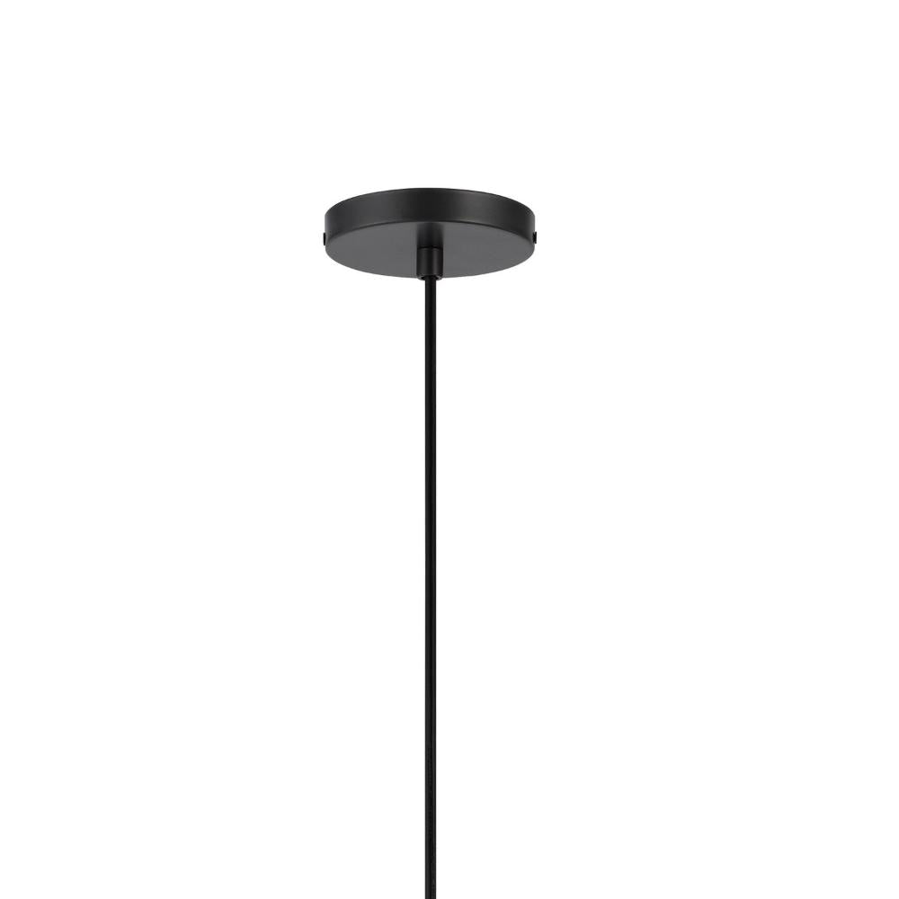 Oly 16 Inch Pendant Light w Burlap Rope Design Dark Gray BM324019