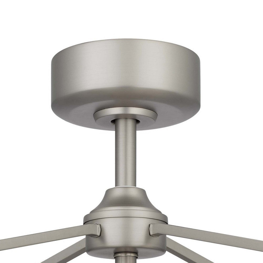 Royo Ceiling Fan Light 27 Inch 6 Speed LED Brown Chrome Steel BM324020